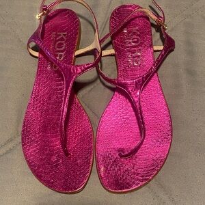 Michael Kors Fuchsia Sandals Size 7.5 M